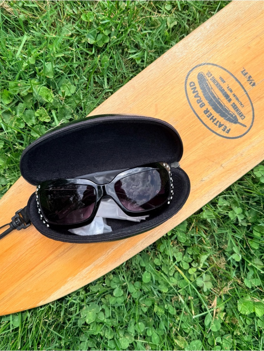 Montana West Black Southwest bedazzled Sunglasses with Stud Accent
